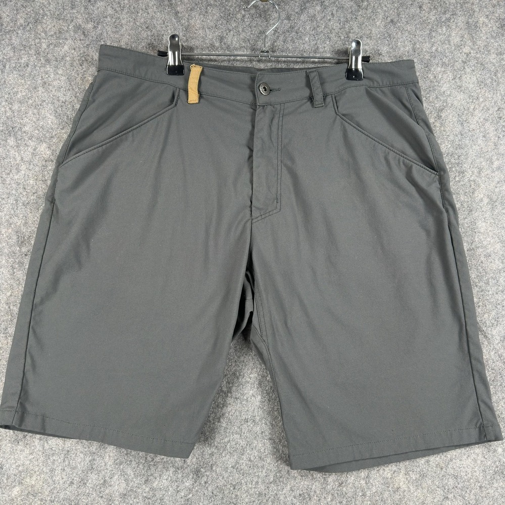 Flylow Shorts Mens‎ 36 (Fits 34) Gray Chino 10 In Inseam Quick Dry Stretch